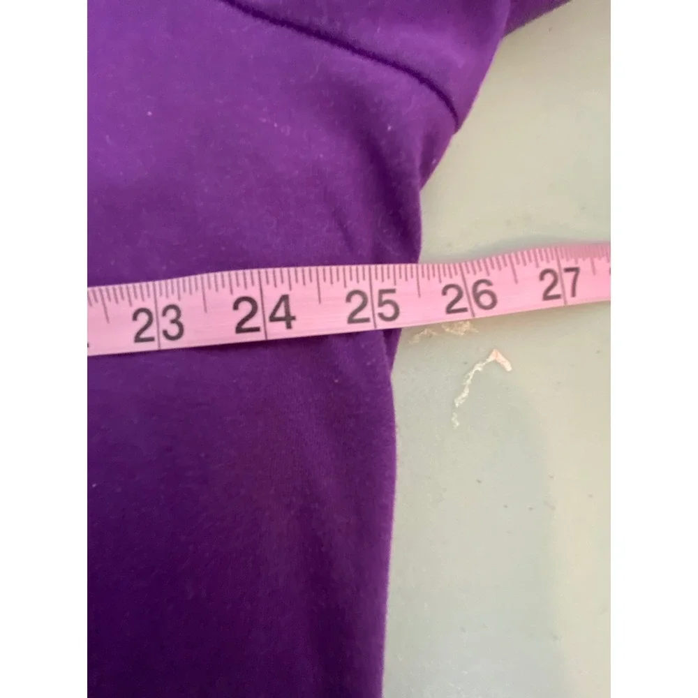 Quacker Factory Purple Sequin Layered Look Top Cardigan Women 2X Classic